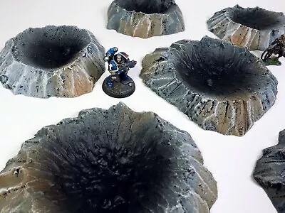 Blast Craters Scatter Terrain - Wargame Miniature Scenery - D&D Warhammer Ttrpg • $29.98