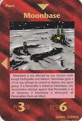 ILLUMINATI:Moonbase-New World Order-Steve Jackson-Lot 101-1 Card • $14.95