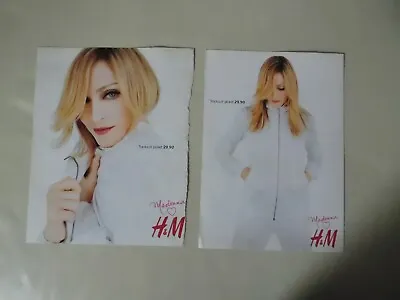 Madonna H & M Promo Magazine Cut Out 2 Pages  (MB2-#2) • £19.29