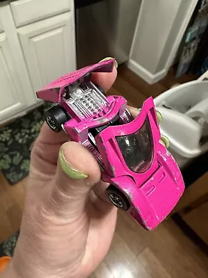 RARE! Hot Wheels Ferrari 512S Hot Pink 1973 Shell Promo Car Metal Toy -opens Up • $185