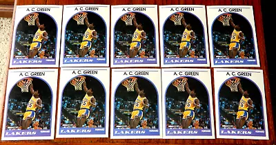 A.C. Green * 10 Cards  #124 * 1989 NBA Hoops Basketball 🏀 Los Angeles Lakers • $6.24