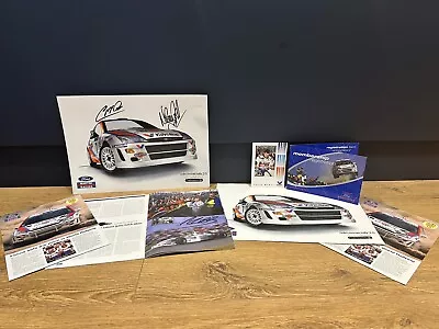 Colin McRae Nicky Grist Signed WRC Martini Racing Print + Johnny Herbert F1 Pic • £250