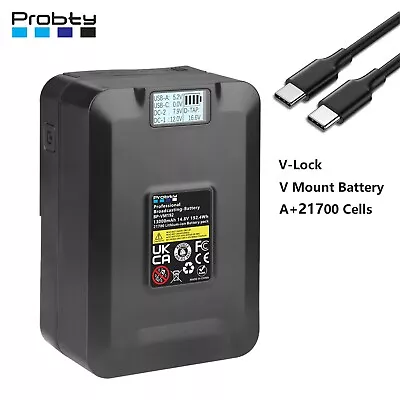 $138.69 • Buy 13000mAh 192.4Wh V Mount Battery For Sony V-Lock BP Batteries Camcorder PD 12V