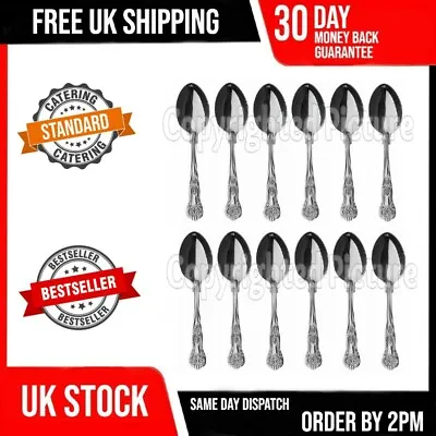£11.49 • Buy Set Of 12 Kings Dessert Spoons Quality Design Pattern Desert Boxed Twelve