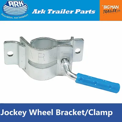 Trailer Jockey Wheel Stand Clamp Bracket 2 Holes Bolt On 350kg • $25