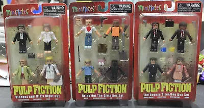 Diamond Select Toys Pulp Fiction Minimates Lot X 3 Vincent Mia Bonnie New Sealed • $14.99