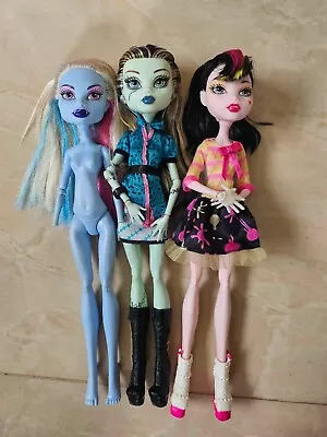 Monster High I Heart Fashion Abbey Scaris Frankie Art Class Draculaura Lot • $39.99