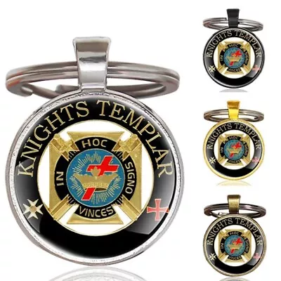 York Rite Knights Templar Crown Masonic Freemason Keyring Keychain • $6.99