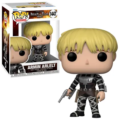 Funko POP! Anime Armin Arlelt Attack On Titan #1447 Vinyl Figure New • £13.59