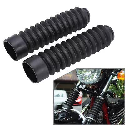 For Motorcycle US Front Fork Cover Gaiters Gator Boot Shock Protector Dust Guard • $15.99