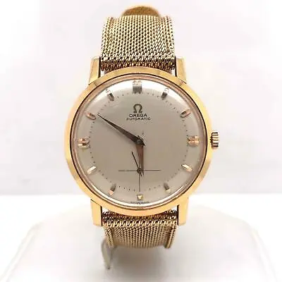 Omega De Ville Tresor Automatic 34 Mm Vintage 18k Yellow Gold Men's 2897/2898 SC • $10353