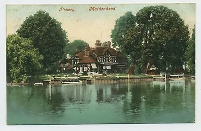 The Fishery Maidenhead Berkshire Vintage Postcard D2 • £3.95