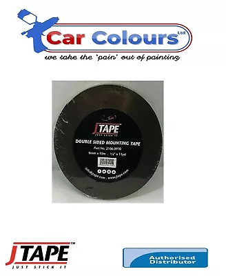 J Tape Double Sided Foam Car Mounting Tape 9mm X 10m FREE Postage • £3.45