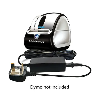 Dymo Labelwriter 450 Turbo Label Printer24V Mains UK Power Supply Adapter • £11.99
