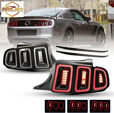For 2010-2014 Ford Mustang Tail Lights Rear Lamp LED Sequential Turn Signal PAIR • $399.99
