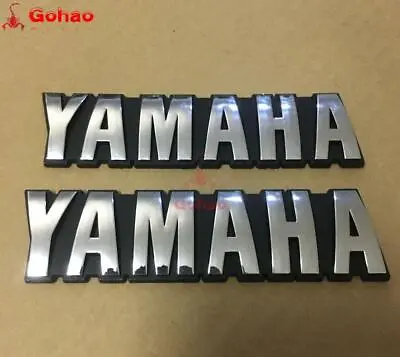 Set Of Chromed Silver Fuel Gas Tank Emblem Decal Badge 3D For R1 R3 R6 R7 YZF • $11.19