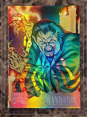 1995 Marvel Masterpieces Mandarin Holoflash Insert #4 Card X-men Scanlan • $18