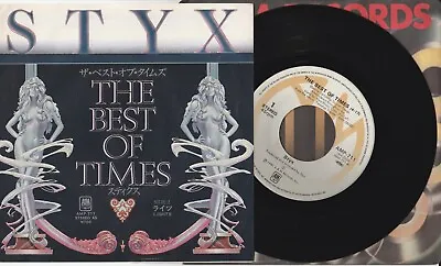STYX: The Best Of Times - JAPANESE 7  VINYL: VERY GOOD • £6