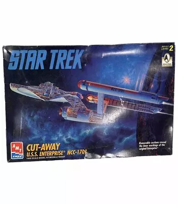 SEALED CONTENTS Vintage 1995 AMT Ertl Star Trek Cut-Away USS Enterprise NCC-1701 • $29.95