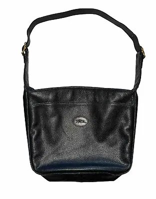 Longchamp Bag Crossbody Purse Hobo Shoulder Bag Navy Grain Leather Purse • $34.99