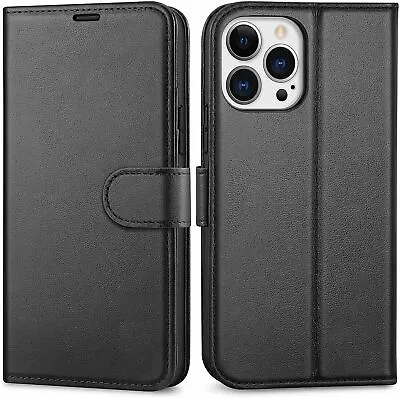 £4.99 • Buy Case For IPhone 14 13 12 11 PRO MAX XS XR 8 7 Luxury Leather Flip Wallet Cover
