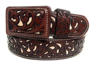 Cinto Vaquero Cinto Charro. Men's Genuine Leather Western Belt • $49.99