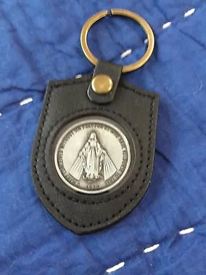 Miraculous Medal Shield Key Chain Fob • $13.85