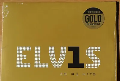 ELVIS PRESLEY 30 No 1 Hits Double LP Limited Edition Gold Vinyl Sealed • $46.60