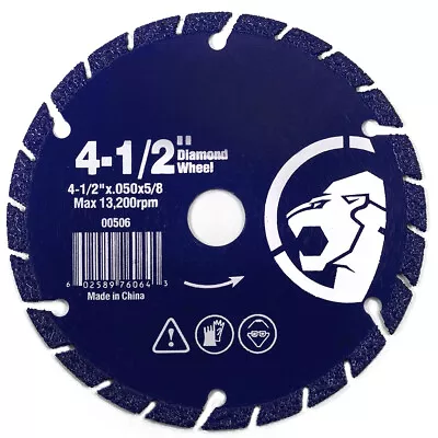 4-12  Diamond Edge / Metal Steel Iron Stainless Cut Off Wheel Abrasive 58  Arbor • $9.95