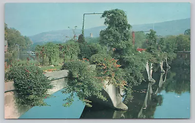 Postcard The Bridge Of Flowers Mohawk Trail Shelburne Falls Mass • $4.75