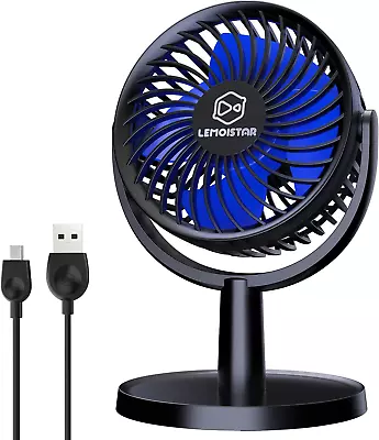 Small Desk Fan With 4 Speeds Personal USB Mini Fans With Quiet Operation Powerfu • $29.29