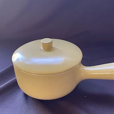 Small Yellow Vintage La Solana Pottery Covered Casserole Pan • $12