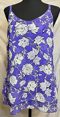 $21 • Buy Women’s Cabi Adjustable Strap Double Layer Cami Blouse Size XS