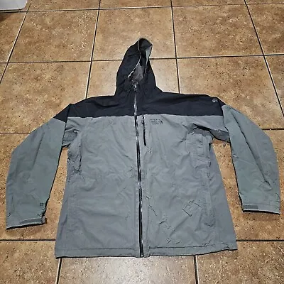 Mountain Hardwear Dry Q Elite Soft Shell Jacket Mens XL Gray Ice Hiking  • $60