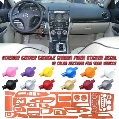 5D Carbon Fiber Vinyl Film Interior Center Console Sticker For Mazda 6 03-05 • $32.79
