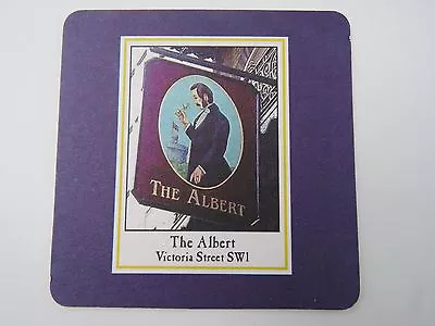 Beer Coaster ~ The ALBERT Pub On Victoria Street London UK ~ Albert Hall Photo • $5.55