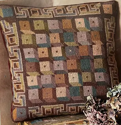 EHRMAN Kaffe Fassett DUSTY ROMAN BLOCKS Tapestry Needlepoint KIT Rare VINTAGE • $180.29