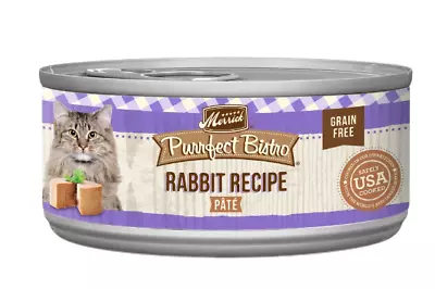 Merrick Purrfect Bistro Grain Free Wet Cat Food Rabbit Recipe Pate - (24) 5.5 Oz • $35.38