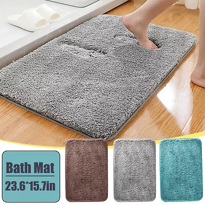 Soft Memory Foam Bath Mat Super Absorbent Non Slip Bathroom Shower Rug 23*15in • $11.95