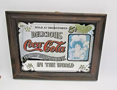 Vintage Mirror Coco Cola. Advertising Framed • £10