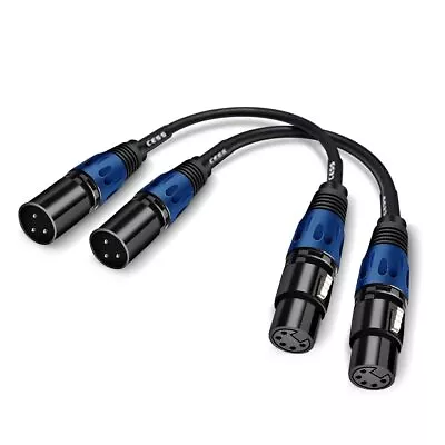 DMX Stage Light CableDJ XLR Cable 3-Pin Male XLR To 5-Pin Female XLR DMX Tu... • $19.68