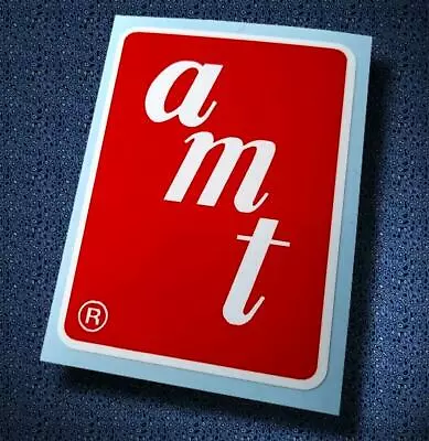  AMT • Model Kit Manufacturer • Vintage Style Sticker • Decal • New LARGER SIZE  • $3.75