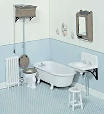 Bathroom Kit CHRYSNBON Mini KIT Dollhouse Miniature 1:12 Scale - US SHIPPER • $31.99