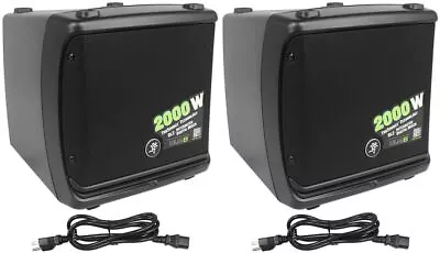 (2) Mackie DLM8 2000W 8  Full-Range Class D Powered Active DJ PA Speakers • $1699.98