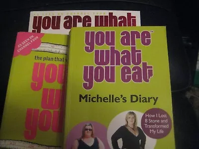 You Are What You Eat + You Are What You Eat Cookbook - 3 Books In Total • £7