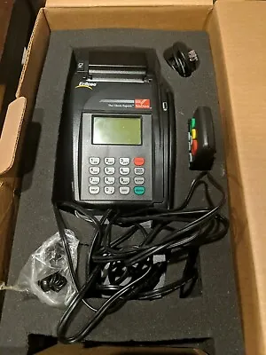 TeleCheck VeriFone Quartet Eclipse Credit Card Terminal With Key Pad Box Wires. • $44.95