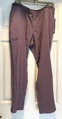 Barco One Wellness Scrub Pants Midrise  Zip Pleat Cargo Pant Lavender Haze Xl P • $12