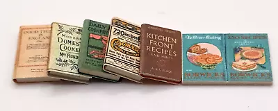 Dolls House 1:12 Scale Miniature Books 6 X Cookery Books • £4