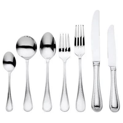 Verg Wang Wedgewood  Grosgrain Stainless Steel 56 Piece Cutlery Set 56pc • $598.50