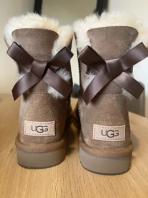 UGG Mini Bailey Bow Boots Size 5 Brand New In Box • £110